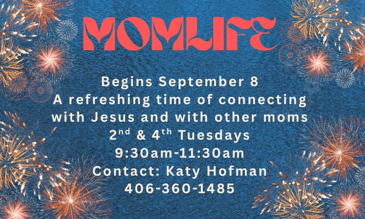 MomLife flyer: 2nd & 4th Tuesdays 9:30 AM – 11:30 AM